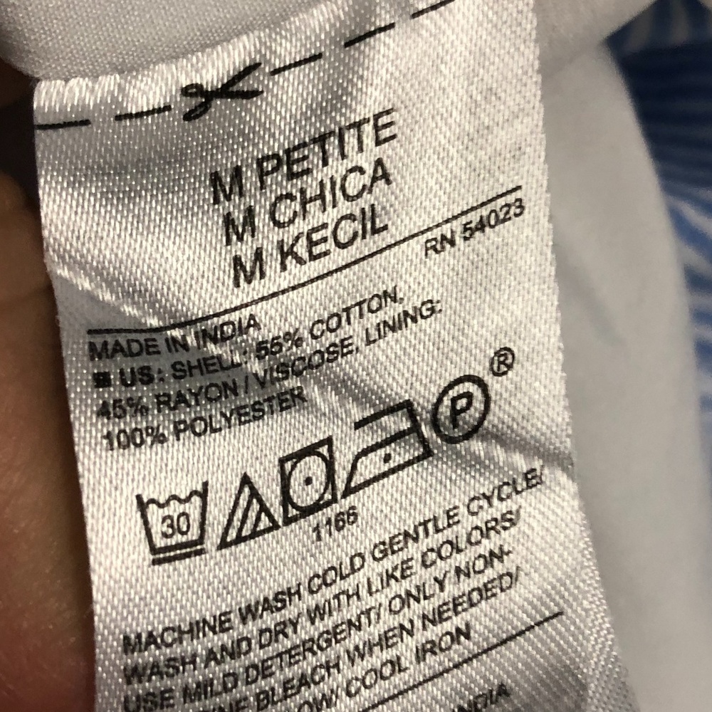 old navy swing tier blue stripe dress - Picture 5 of 7